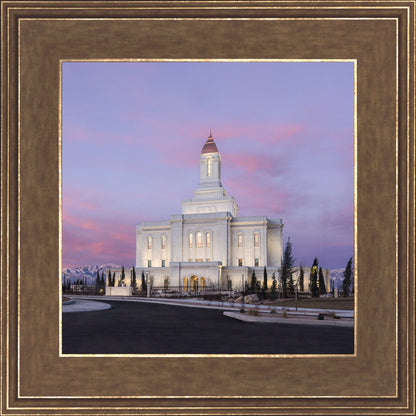 Deseret Peak Utah Pink Winter Sunrise