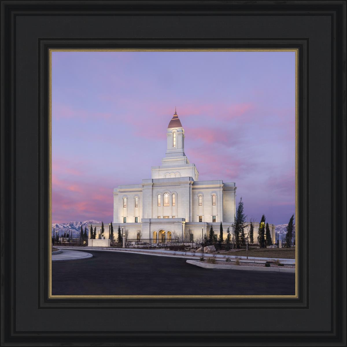 Deseret Peak Utah Pink Winter Sunrise