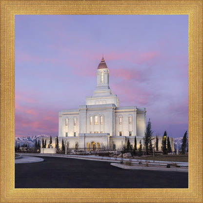 Deseret Peak Utah Pink Winter Sunrise