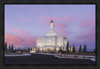 Deseret Peak Utah Pink Winter Sunrise