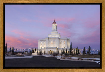 Deseret Peak Utah Pink Winter Sunrise