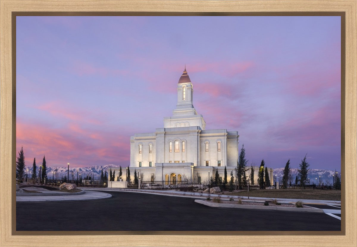 Deseret Peak Utah Pink Winter Sunrise