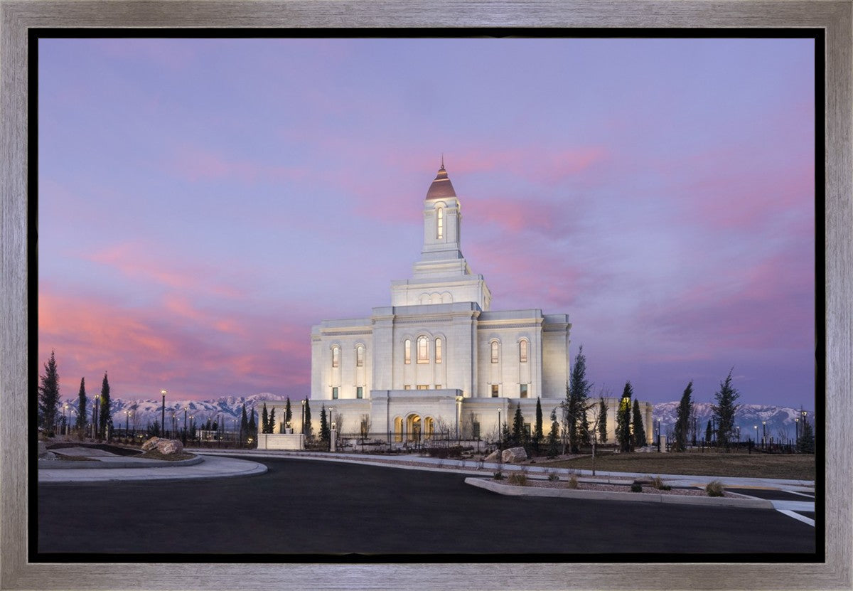 Deseret Peak Utah Pink Winter Sunrise