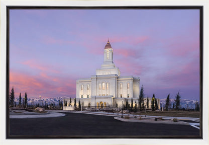 Deseret Peak Utah Pink Winter Sunrise