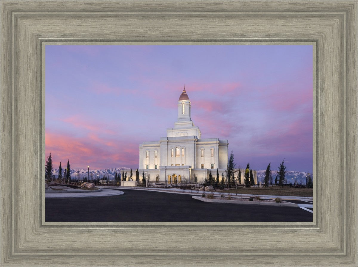 Deseret Peak Utah Pink Winter Sunrise