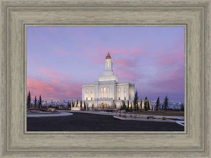 Deseret Peak Utah Pink Winter Sunrise