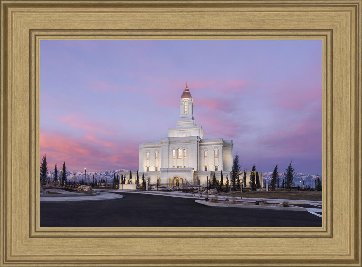 Deseret Peak Utah Pink Winter Sunrise