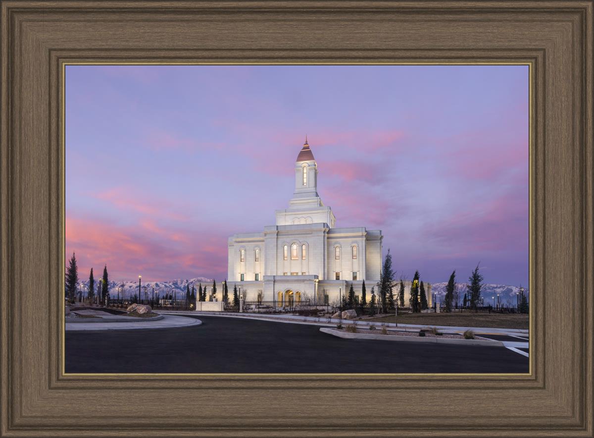 Deseret Peak Utah Pink Winter Sunrise