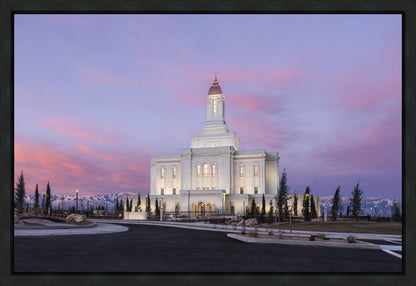 Deseret Peak Utah Pink Winter Sunrise