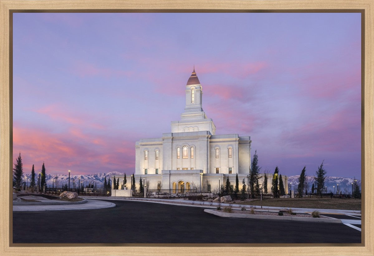 Deseret Peak Utah Pink Winter Sunrise