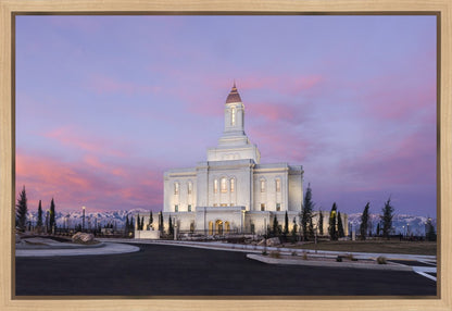 Deseret Peak Utah Pink Winter Sunrise