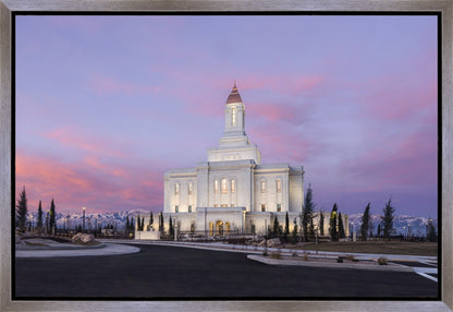 Deseret Peak Utah Pink Winter Sunrise