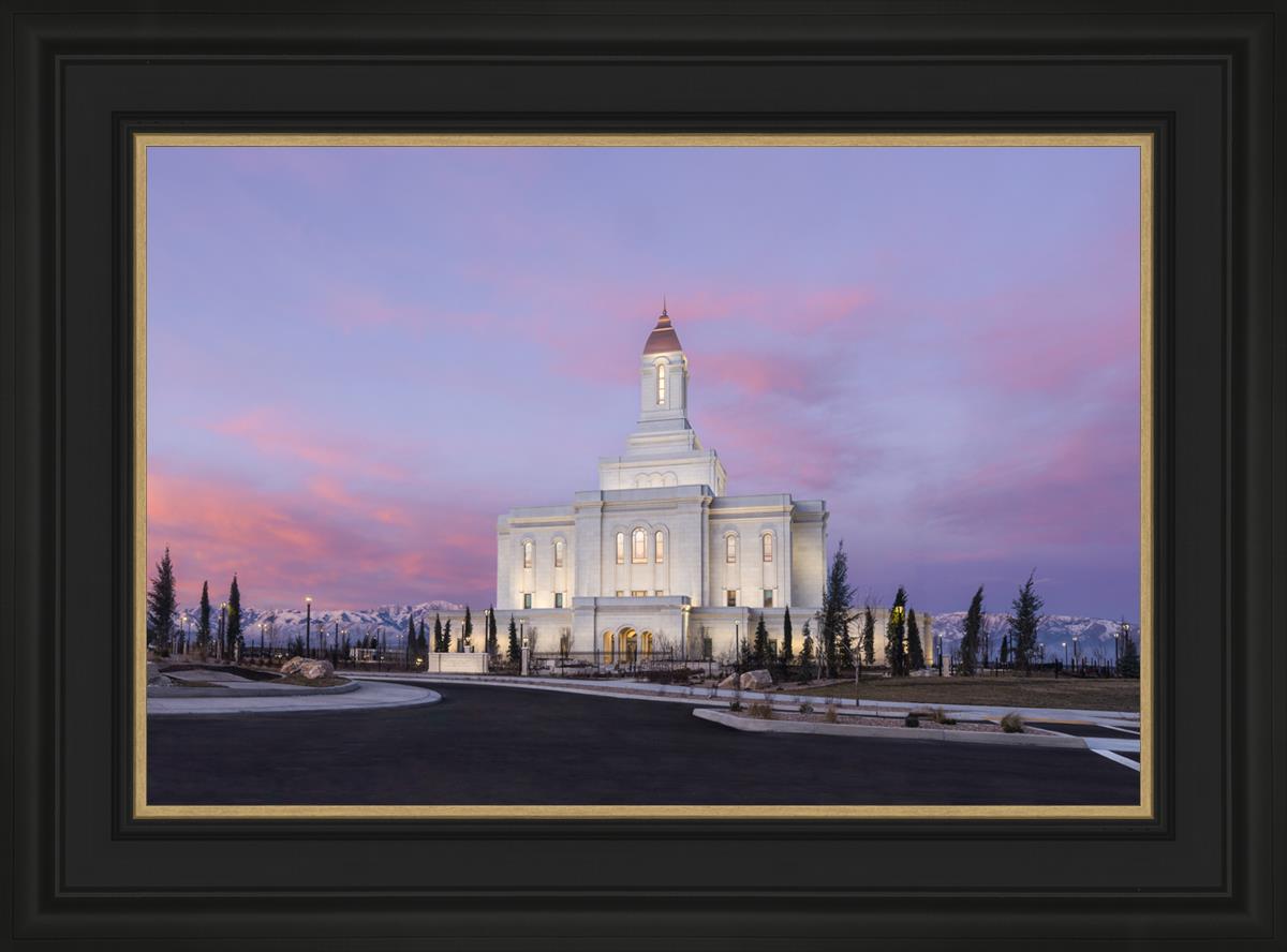 Deseret Peak Utah Pink Winter Sunrise