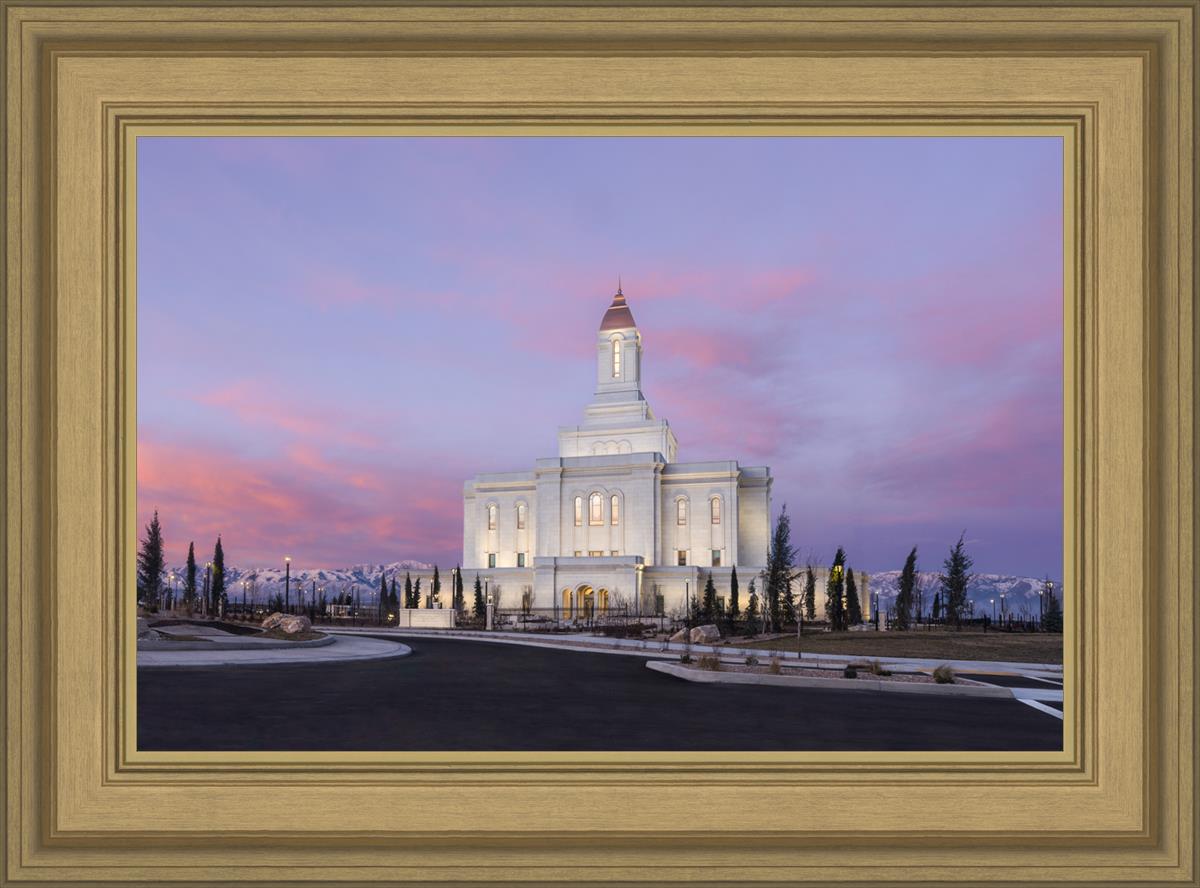Deseret Peak Utah Pink Winter Sunrise