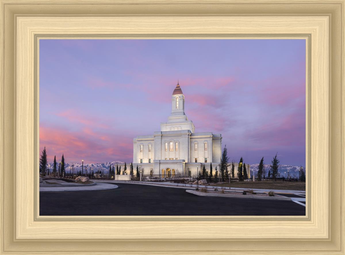 Deseret Peak Utah Pink Winter Sunrise