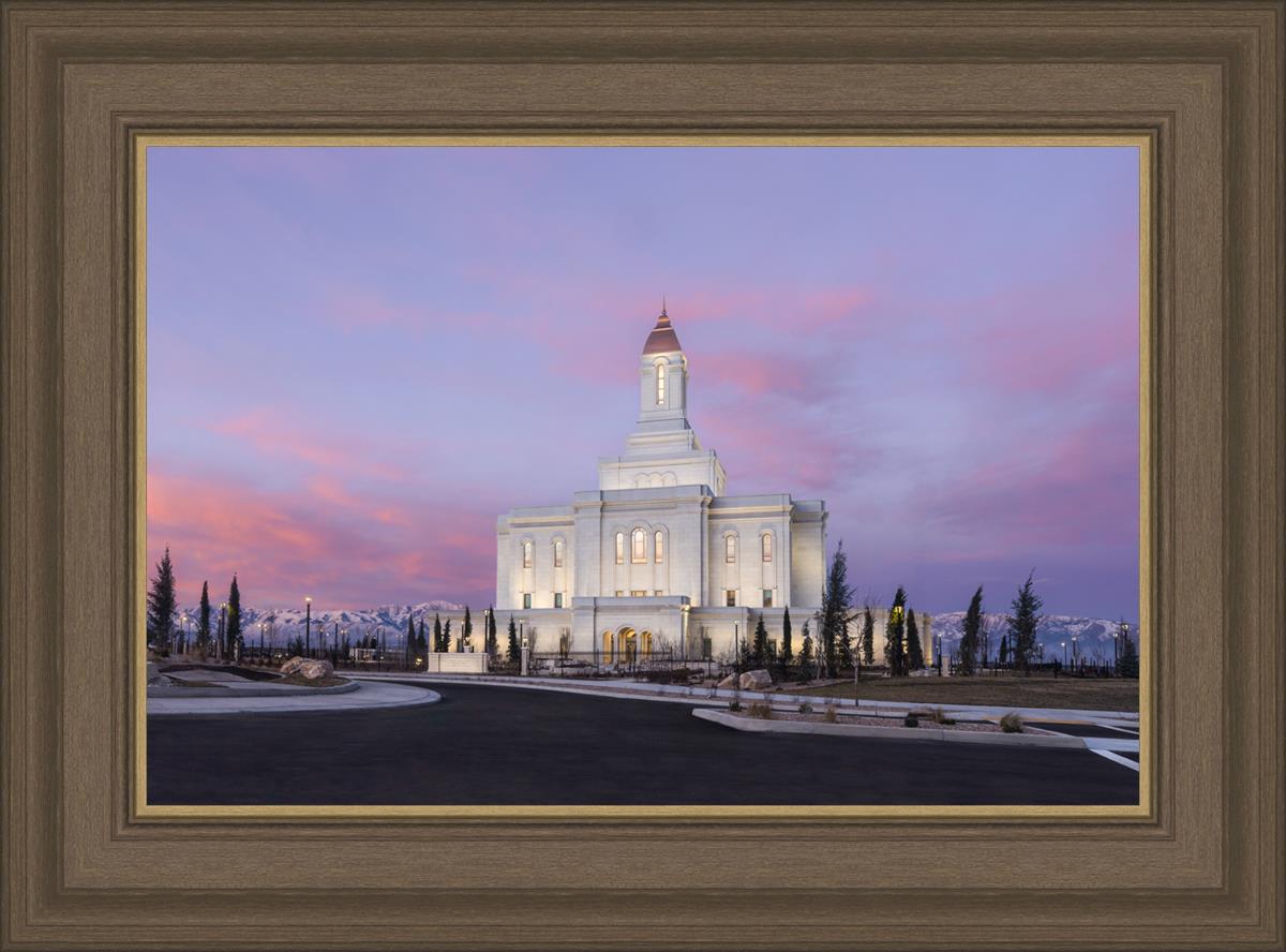 Deseret Peak Utah Pink Winter Sunrise