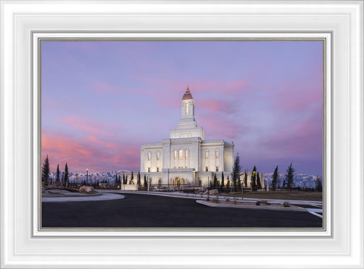 Deseret Peak Utah Pink Winter Sunrise