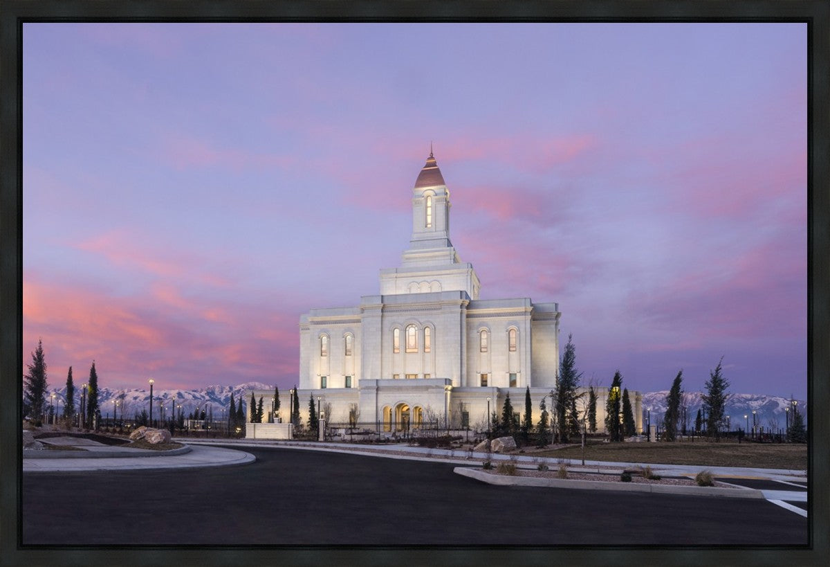 Deseret Peak Utah Pink Winter Sunrise