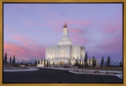 Deseret Peak Utah Pink Winter Sunrise