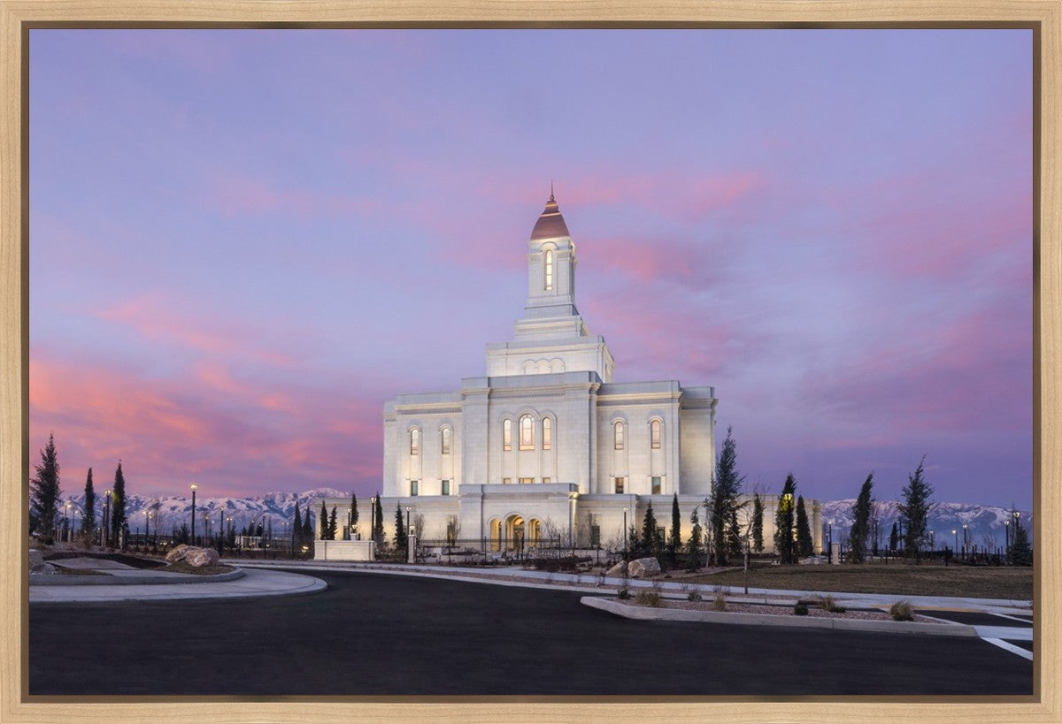 Deseret Peak Utah Pink Winter Sunrise