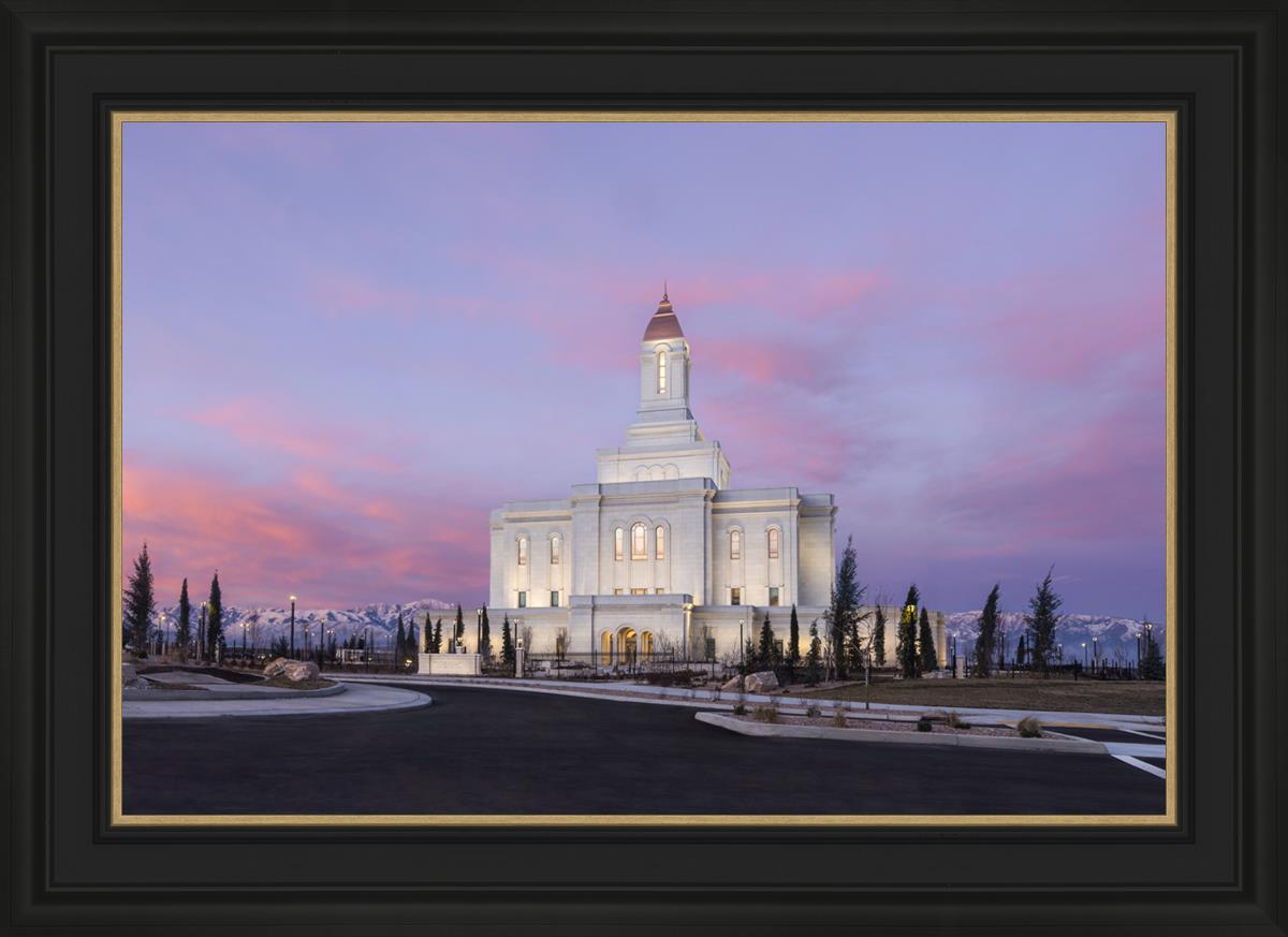 Deseret Peak Utah Pink Winter Sunrise