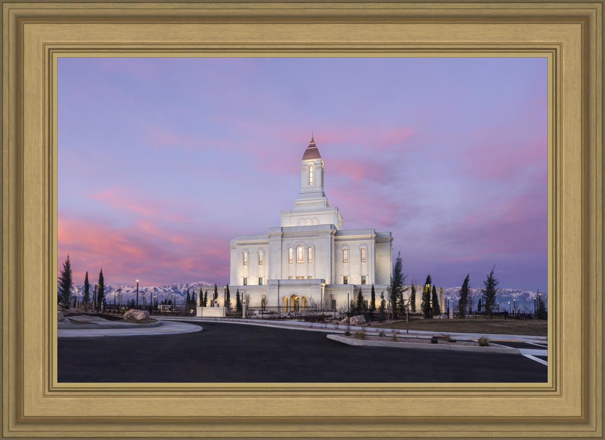 Deseret Peak Utah Pink Winter Sunrise