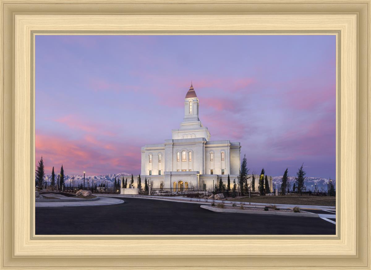 Deseret Peak Utah Pink Winter Sunrise