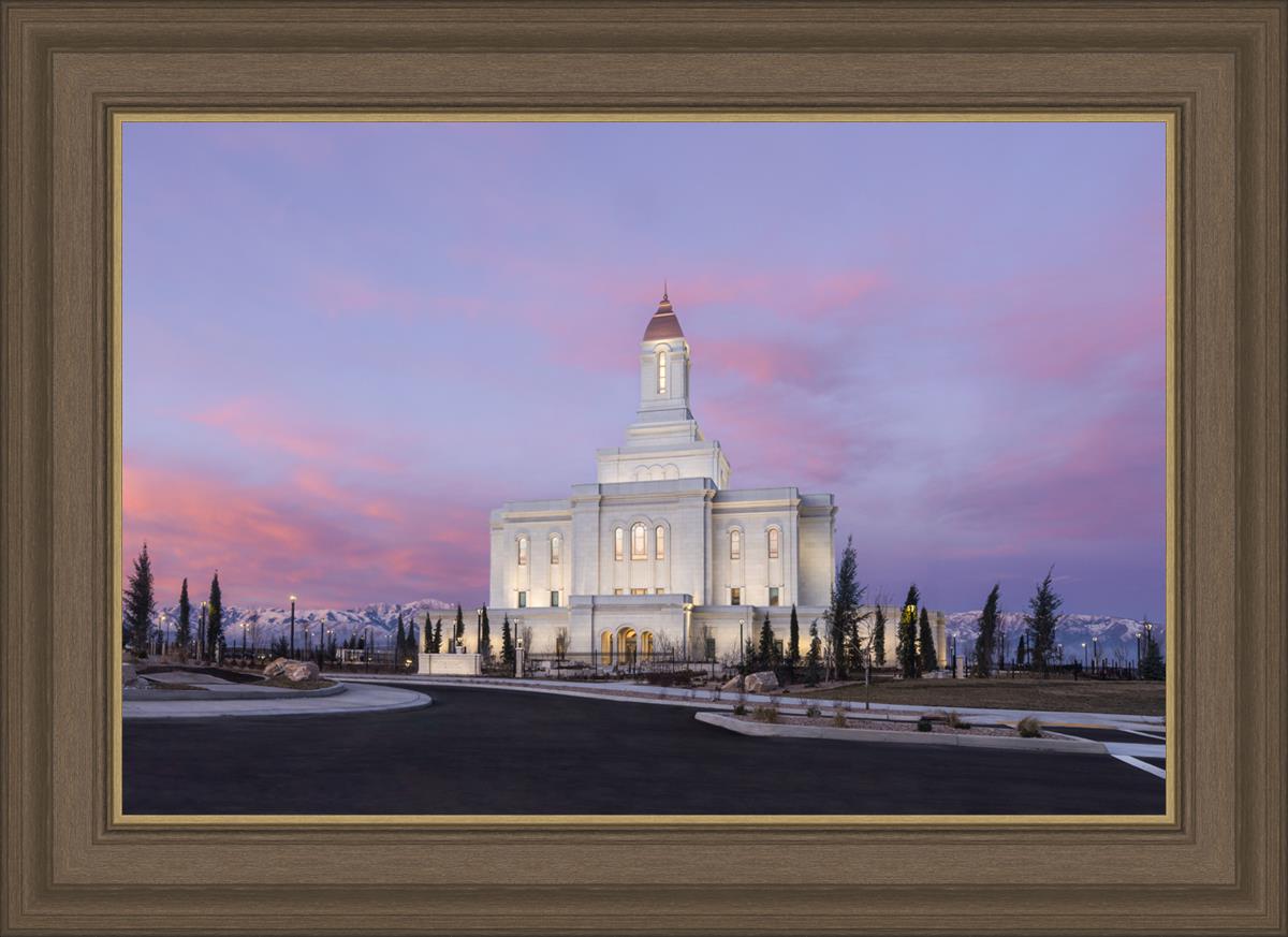Deseret Peak Utah Pink Winter Sunrise