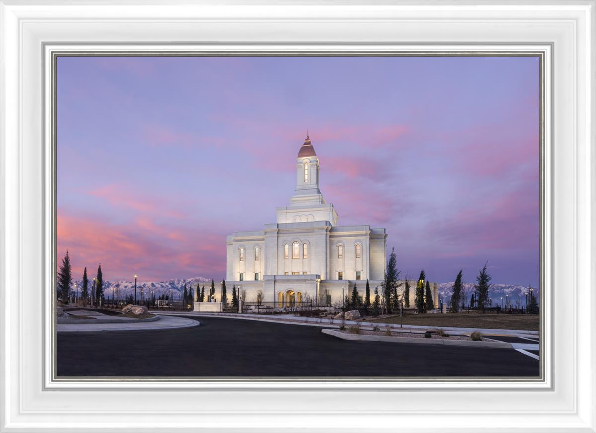 Deseret Peak Utah Pink Winter Sunrise