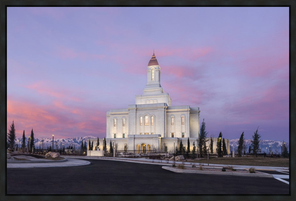 Deseret Peak Utah Pink Winter Sunrise