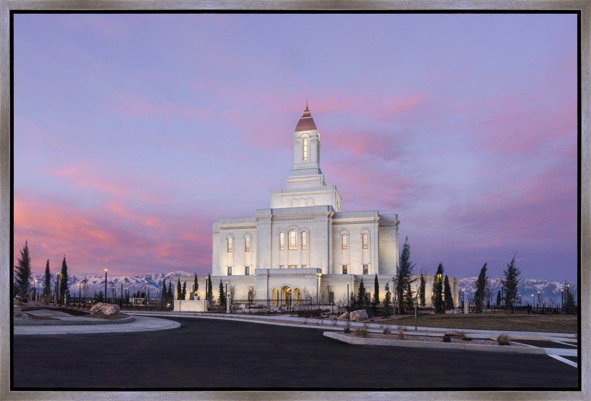 Deseret Peak Utah Pink Winter Sunrise