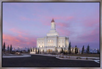 Deseret Peak Utah Pink Winter Sunrise