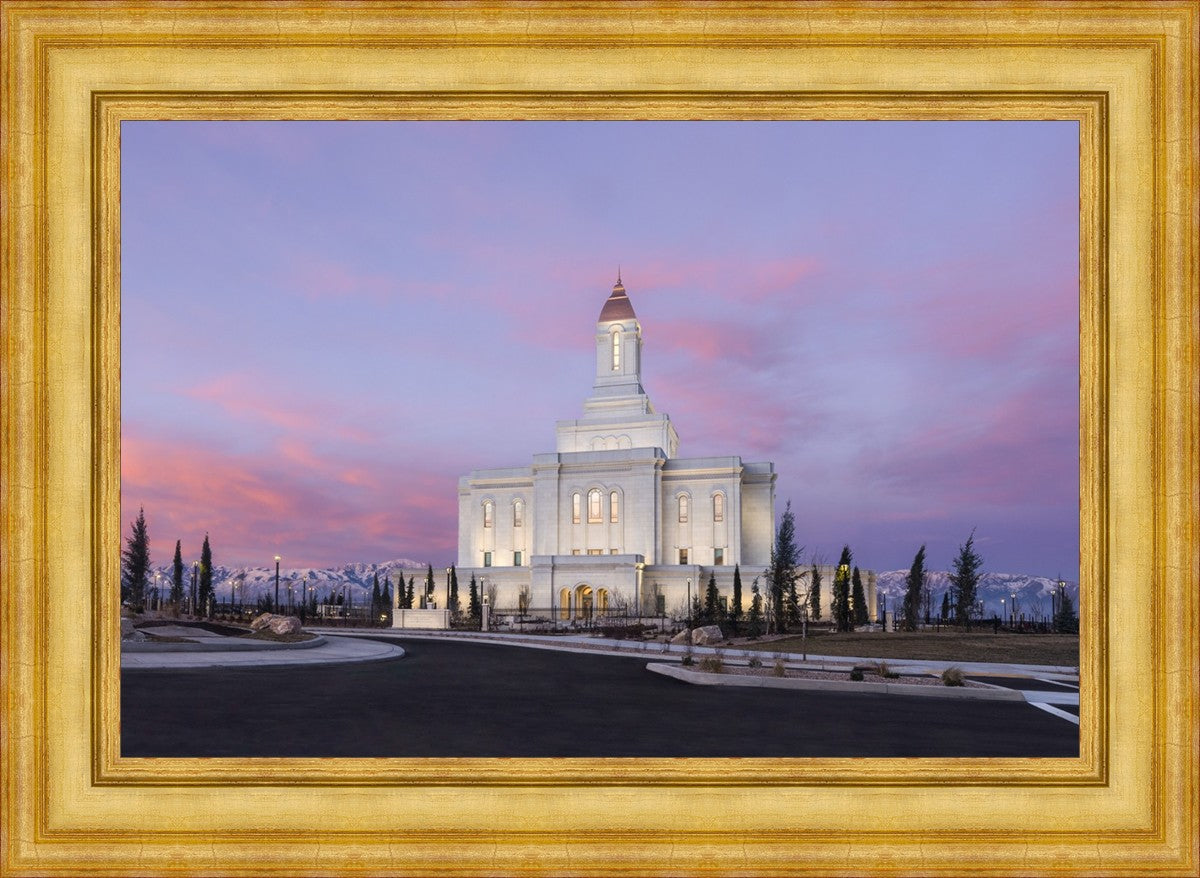 Deseret Peak Utah Pink Winter Sunrise