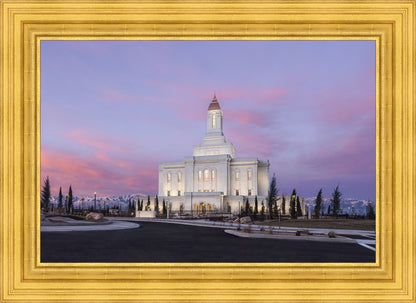 Deseret Peak Utah Pink Winter Sunrise