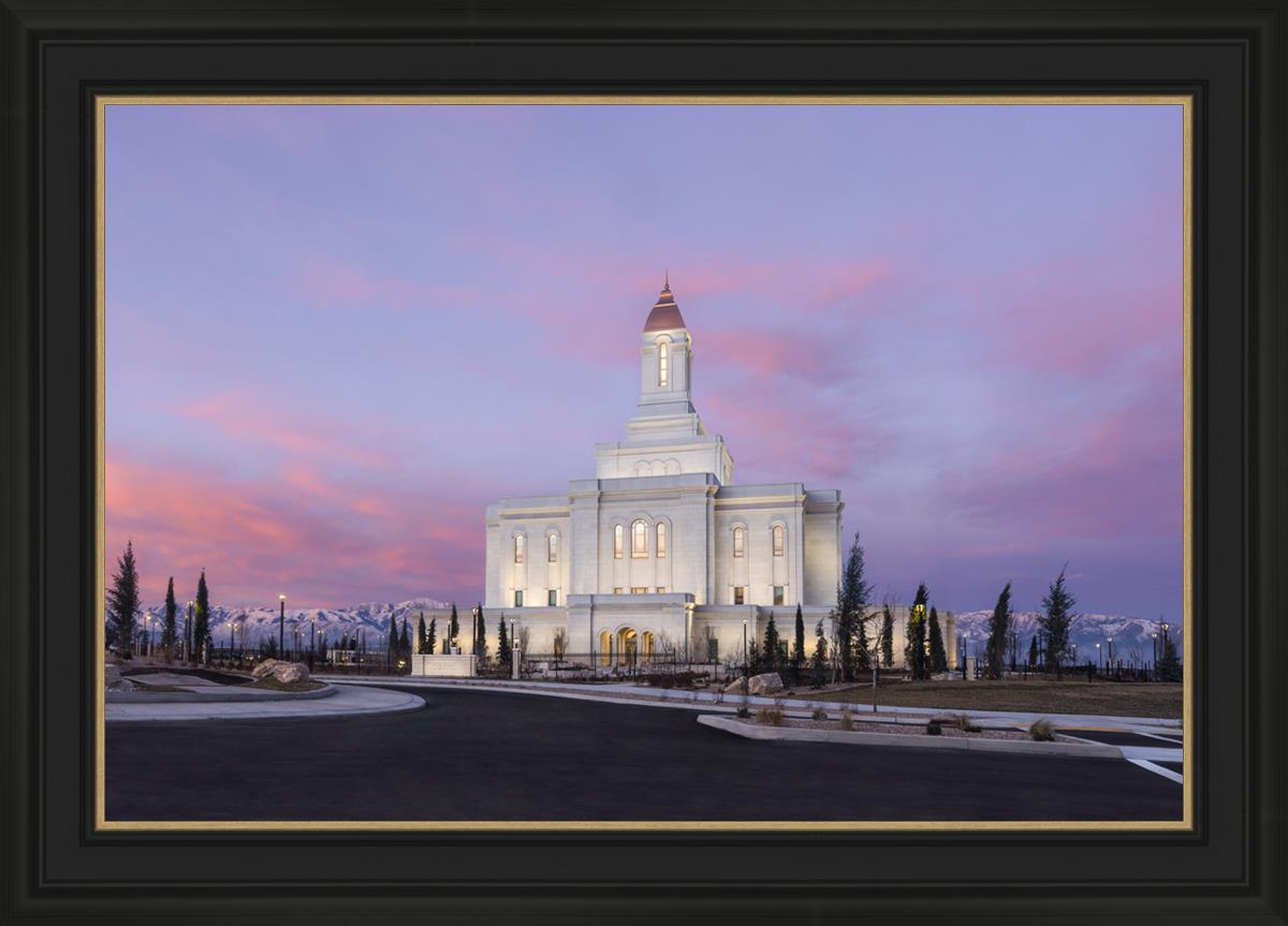 Deseret Peak Utah Pink Winter Sunrise