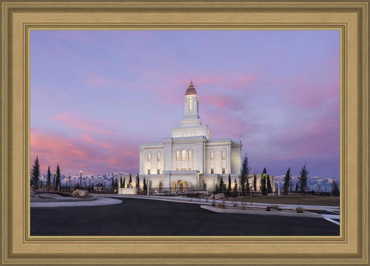 Deseret Peak Utah Pink Winter Sunrise