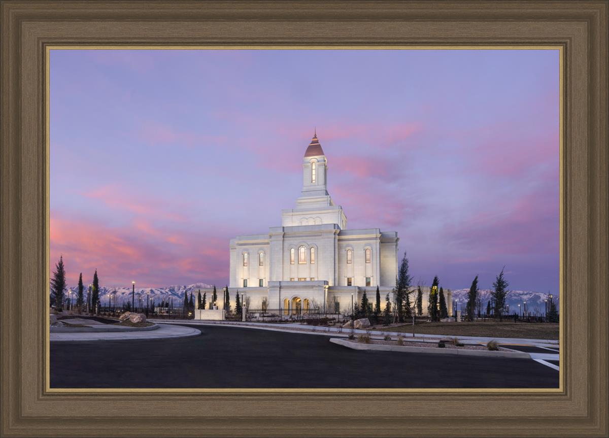 Deseret Peak Utah Pink Winter Sunrise