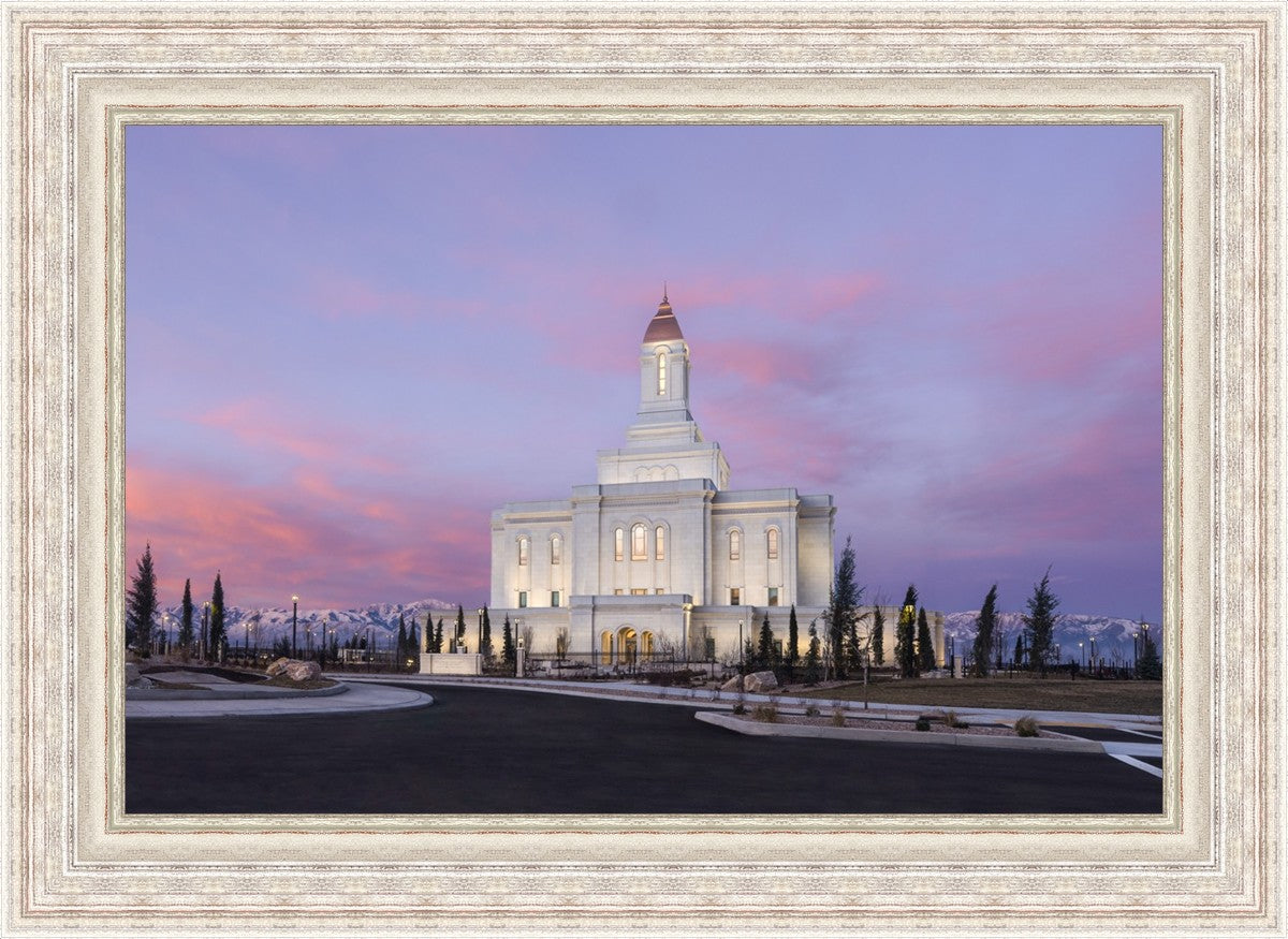 Deseret Peak Utah Pink Winter Sunrise
