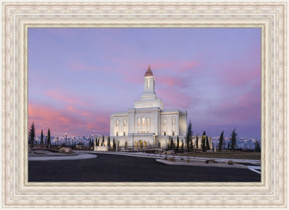 Deseret Peak Utah Pink Winter Sunrise
