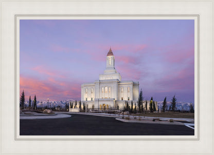 Deseret Peak Utah Pink Winter Sunrise