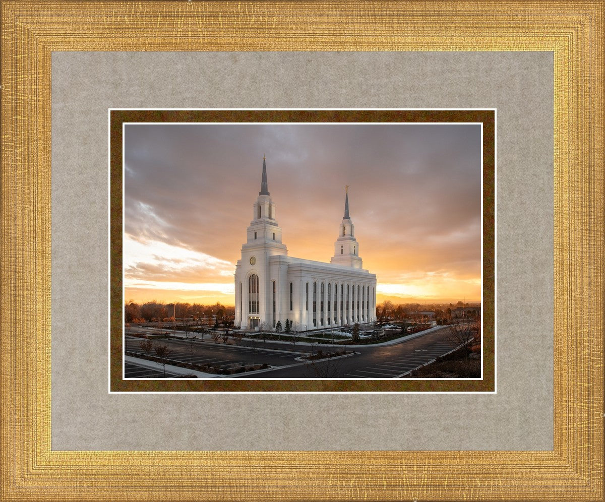 Layton Utah Golden Glow Sunset