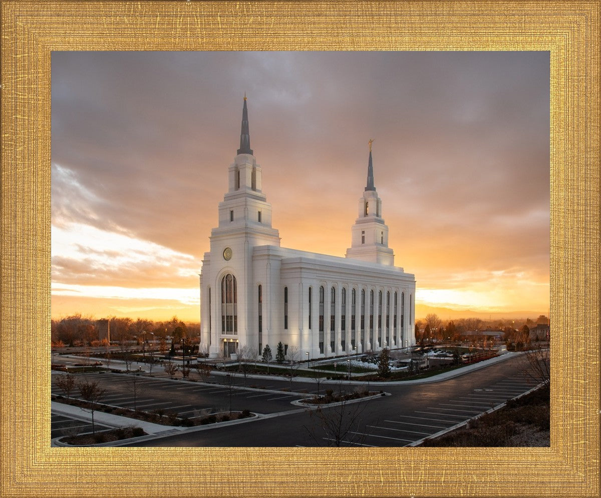Layton Utah Golden Glow Sunset