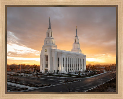 Layton Utah Golden Glow Sunset