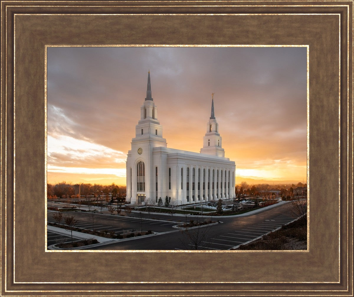 Layton Utah Golden Glow Sunset