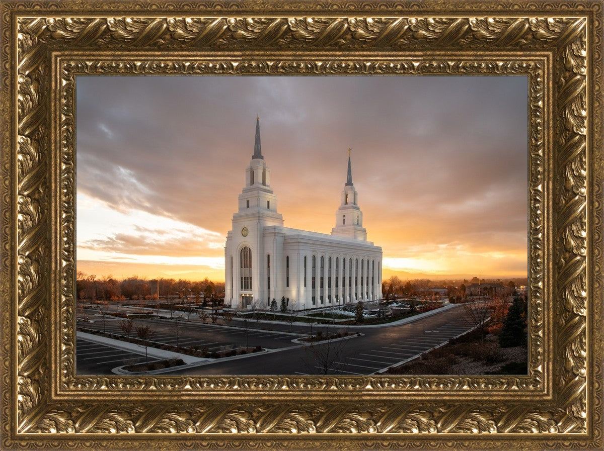 Layton Utah Golden Glow Sunset