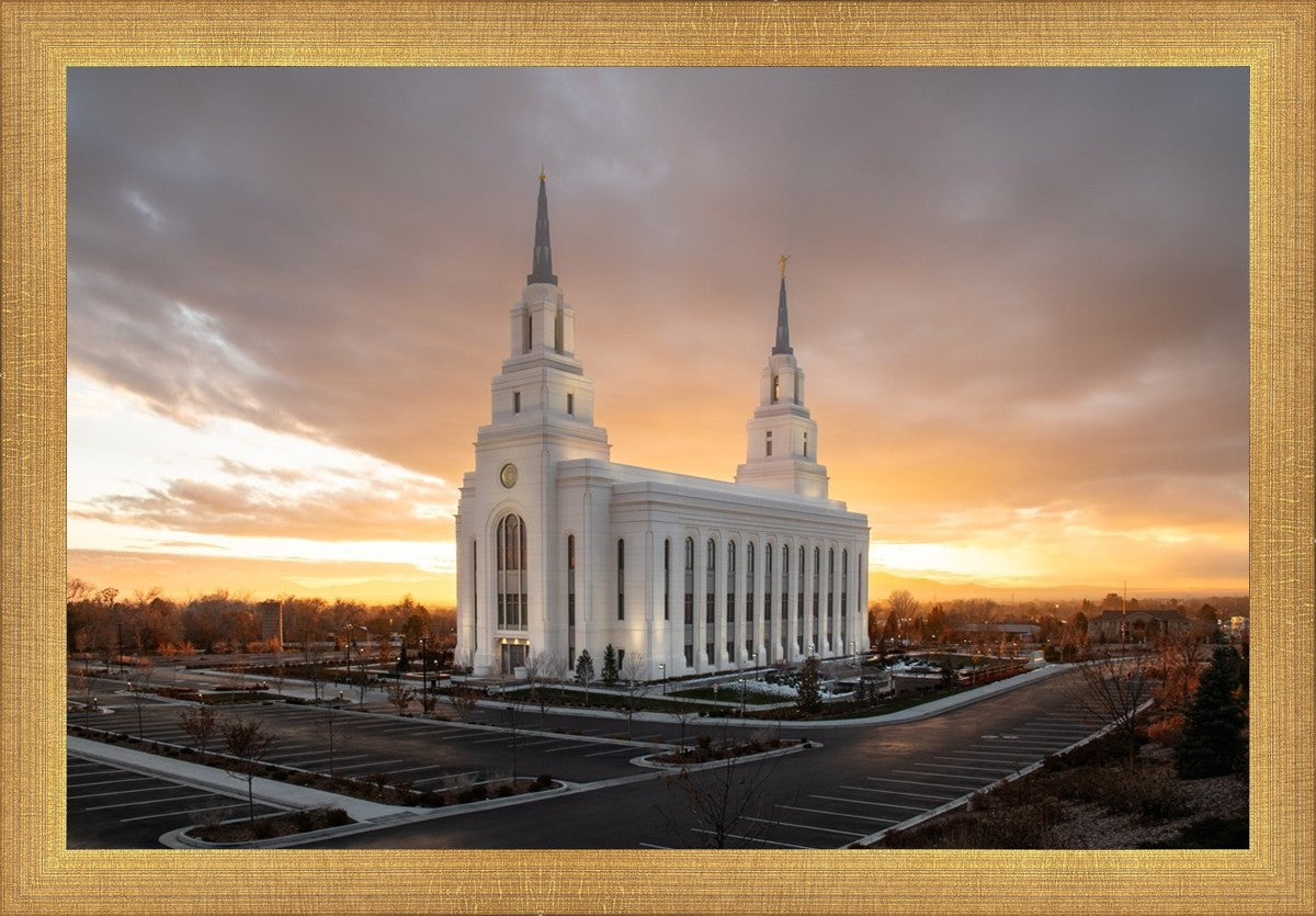 Layton Utah Golden Glow Sunset
