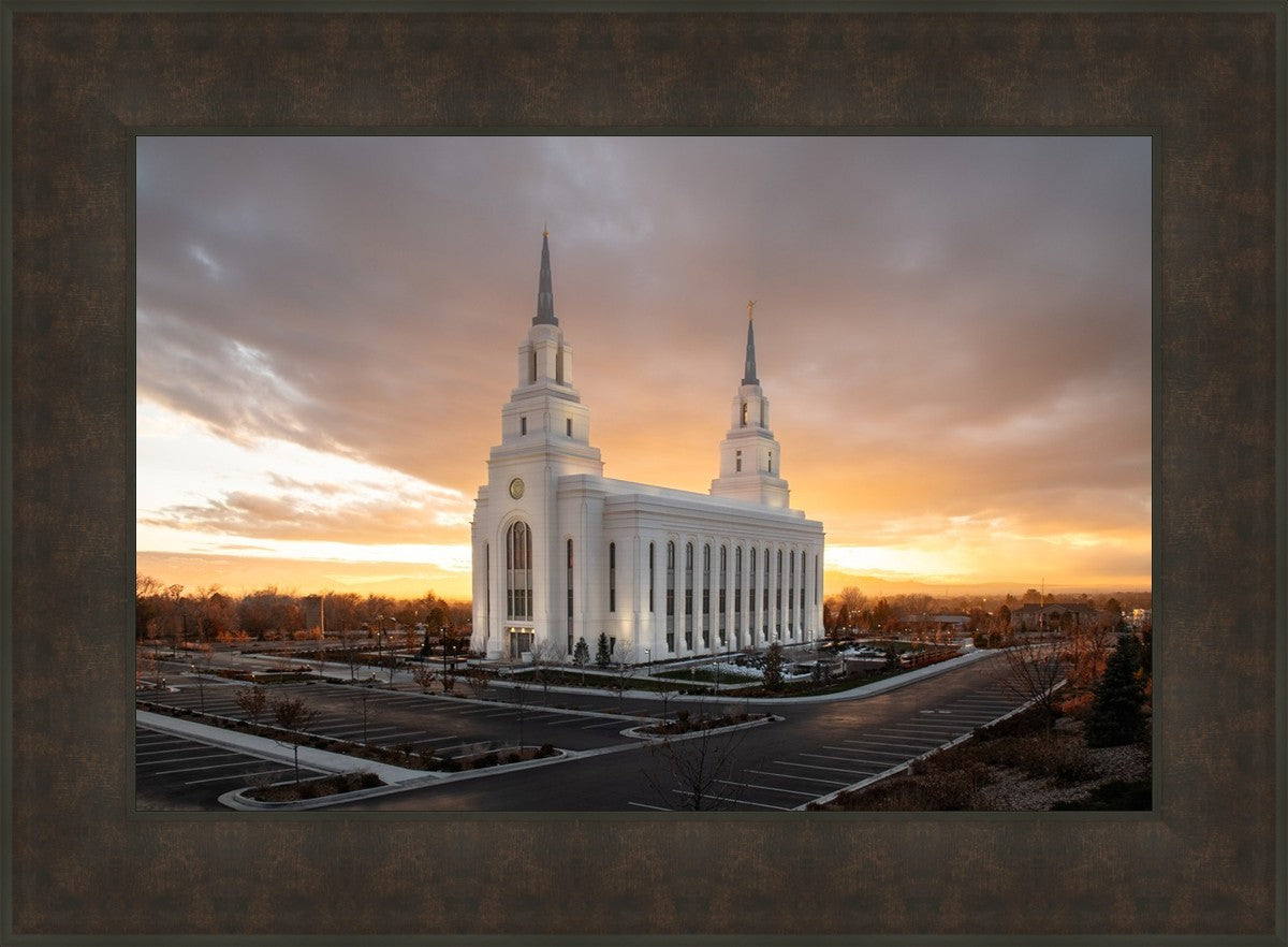 Layton Utah Golden Glow Sunset