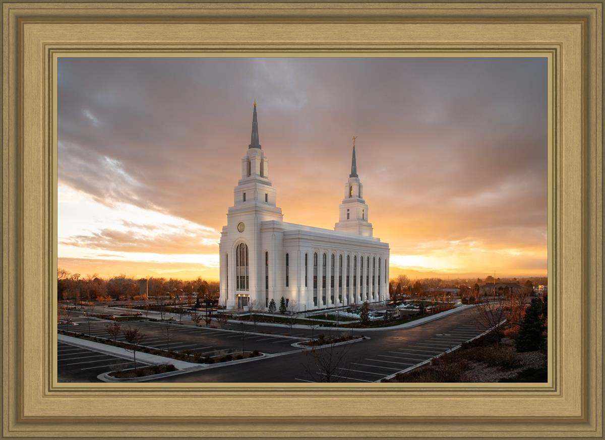 Layton Utah Golden Glow Sunset