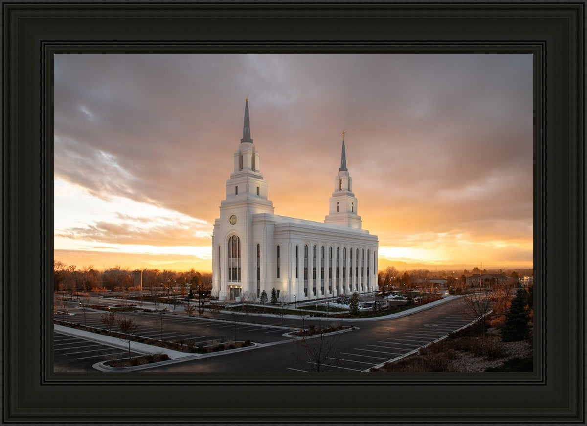 Layton Utah Golden Glow Sunset