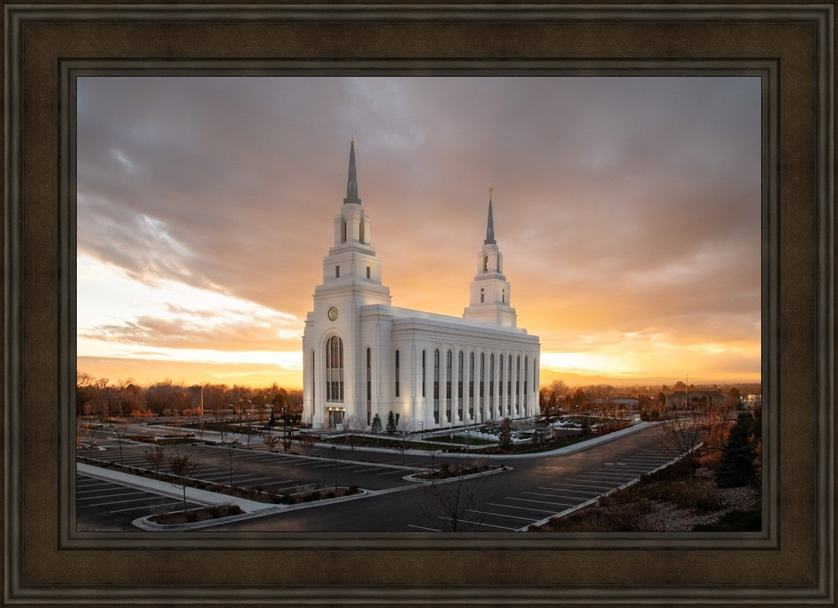 Layton Utah Golden Glow Sunset